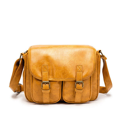 Top PU Leather Women's Sling Shoulder/Messenger Bag, Retro Leather Crossbody Bag