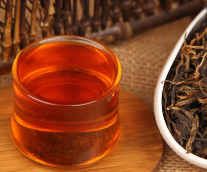 Organic Red Tea Yunan Black Tea 58 Dianhong Tea Golden Black Tea Bud Snail