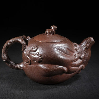 Chinese Yixing Purple Clay Teapot Tea Set Pot Zisha Ceramic Cute Decor Figurine