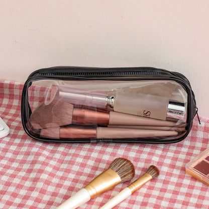 Transparent Cosmetic Bag Makeup Brushes Organizer Travel Waterproof Storage Case