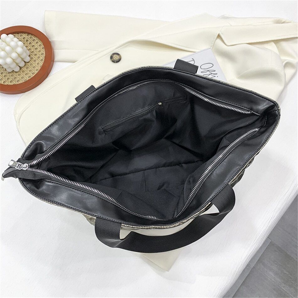 Women's Space Bag Down Padded Shoulder Bags Women Winter Bags Handbags