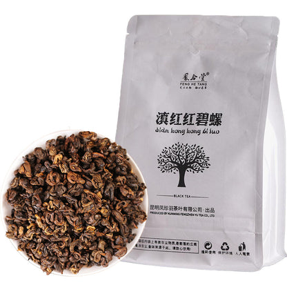 500g Yunnan Dian Hong Fengqing Black Tea Loose Leaf Bi Luo Premium Organic Tea