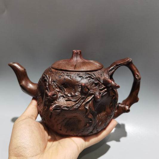 vintage china yixing purple clay teapot zisha ceremony ceramic fine teaware art