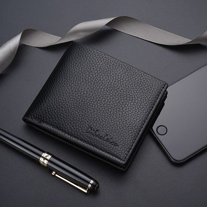 Synthetic Leather Billfold Wallet Short Slim Purse Credit Card Thin Bags Pouch