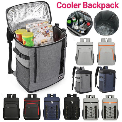 18/24l Thermal Cooler Backpack Large Capacity Camping Cooler Bag Waterproof Kit