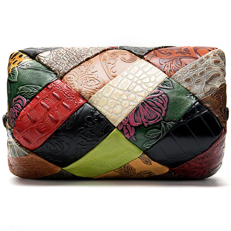 Designer Women'S Genuine Leather Multi-color Handbag Satchel Tote Shoulder Bags