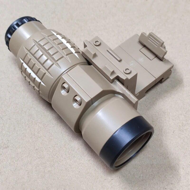3x Telescope Magnifier Scope Sighting W/ Fts Flip To Side Mount Fits Holographic