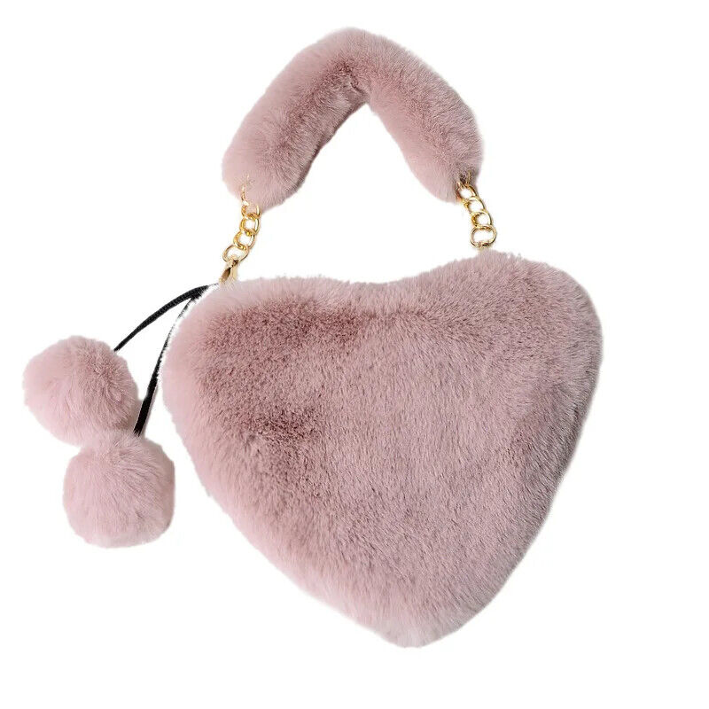 Winter Bag Women Faux Fur Totes Underarm Handbags Party Shoulder Bags