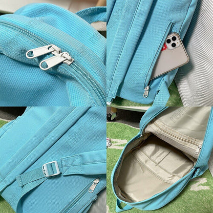College Bag Cotton Student Women Backpacks Girl School Bag Ladies Backpack