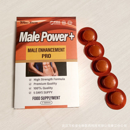 Male Tablet Power Pills Energy Man 5 Tablets