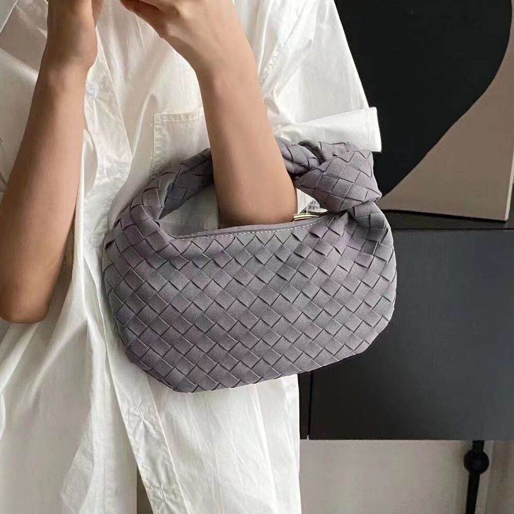 Handmade Woven Bag Synthetic Leather Shoulder Bag Handbag 26*3*16 CM Polyester