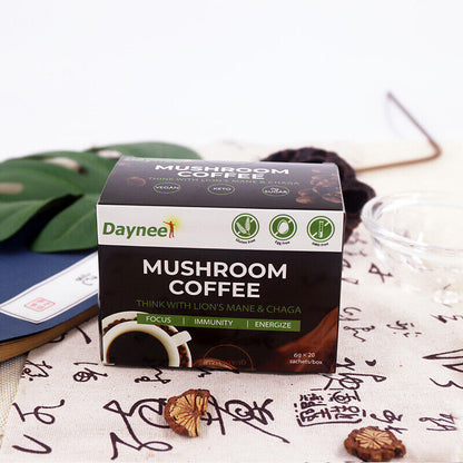 Hot Sell ! Mushroom Coffee 6 Grams * 20 Bags of Instant Mushroom Coffee