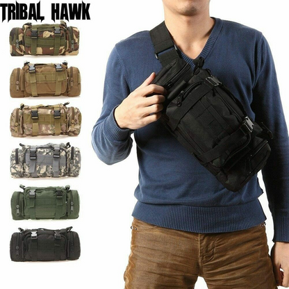 Waist Bag 6L Waterproof Oxford Shoulder Bag Military Tactical Camo Mochila Bolsa