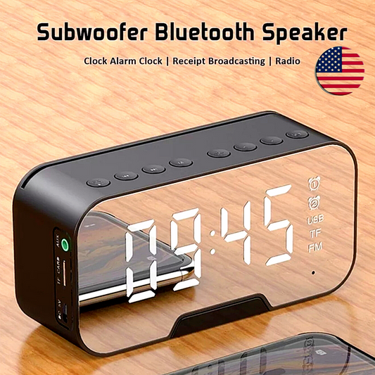 Bosina Altavoz Portátil LED Inalámbrico Speaker con Bluetooth USB/AUX/FM Radio