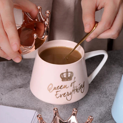 Ceramic Mug Coffee Mug Milk Cup Spoon Lids Coffee Tea Cup Water Mugs