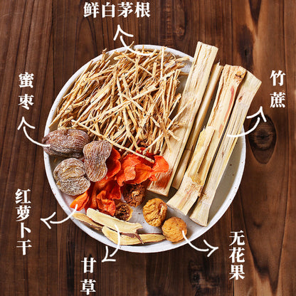 Chinese Natural Maogen Herbal Tea Material Sugar Cane Fig Herbal Tea Health Care