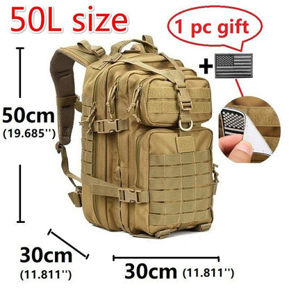 Nylon Backpack Outdoor Tactical Sports Camping Hiking Hunting Bag