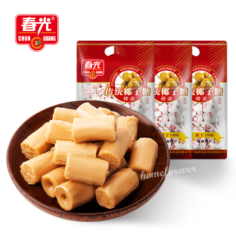 春光特浓传统椰子糖 250g*3袋 Chunguang Classic Coconut Candy New