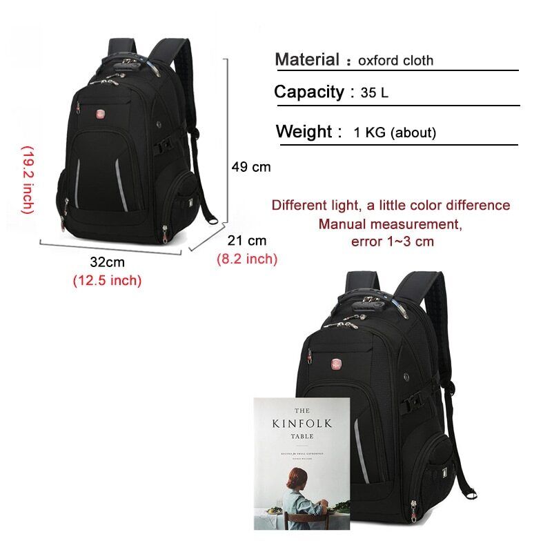 Men Backpack Outdoor Hiking Sport Back Pack Male Man Backbag School Bag