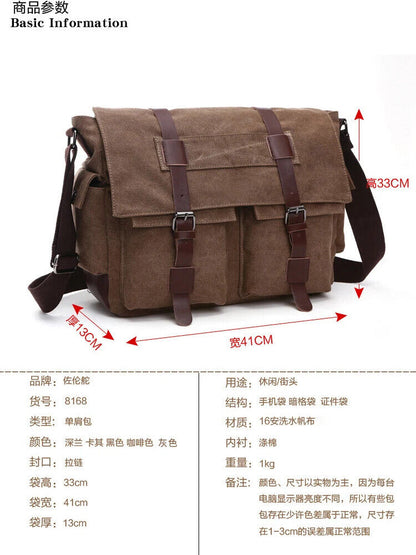 Shoulder bag Outdoor Men's Bag Handbags Canvas Shoulder Bags Package