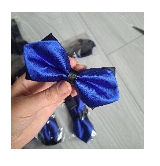 Men Ties Solid Fashion Butterfly Party Wedding Black Red Boys Girl Formal Bowtie