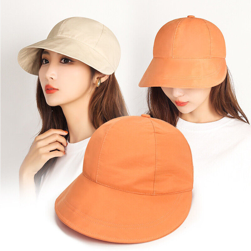Womens Sun Hat Visors Fisherman Hat Hiking Baseball Cap Beach Cap UV Protection