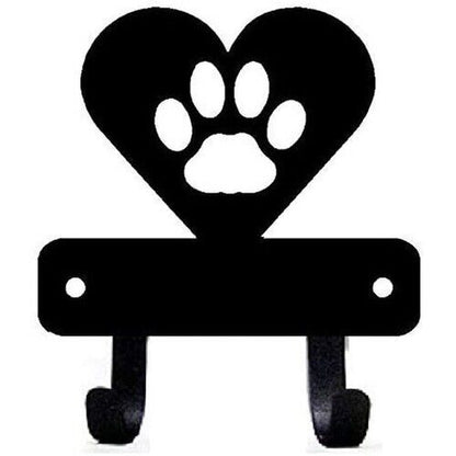 Miniature Cat Paw In Heart Key Rack Holder Wall Mounted Hook Up Home Decor