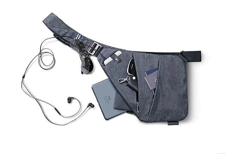 Wander Plus Anti Theft Travel Bag, Cross Body Travel Bag, Slim Sling Bag