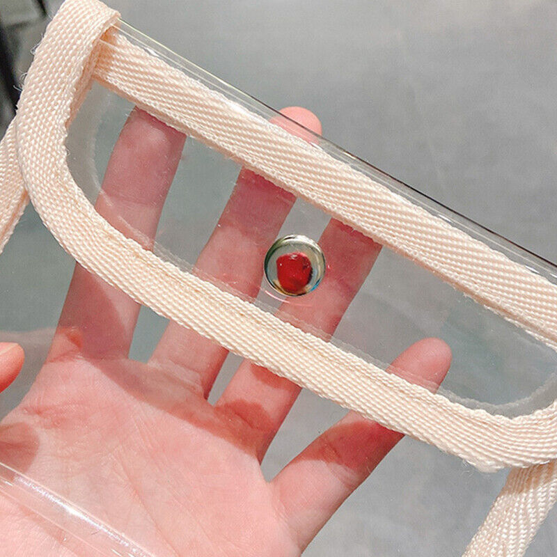 Small Transparent Coin Purse PVC Clear Mini Female Purses Women Coin Storage Bag