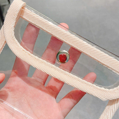 Small Transparent Coin Purse PVC Clear Mini Female Purses Women Coin Storage Bag