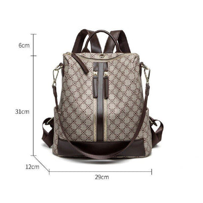 Women Pack Bag Bags Brand Design Monogram Anti-theft Backpack Girl Printing