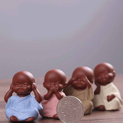 Small Buddha Statue Monk Purple Clay Tea Pet Figurine Crafts Y DkFFAUMDAUJCAUt1