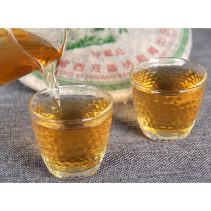 357g Yunnan Treasures Aged Pu'er Tea Nannuo Mountain Arbor Qi Zi Puer Tea