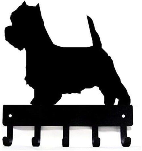 West Highland Terrier Westie Dog Key Rack Hanger - 6 inch/9 inch Metal Wall Art