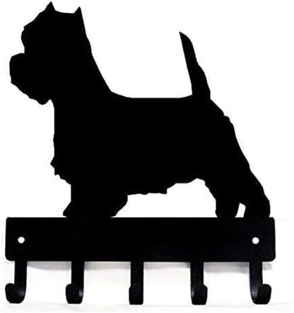 West Highland Terrier Westie Dog Key Rack Hanger - 6 inch/9 inch Metal Wall Art