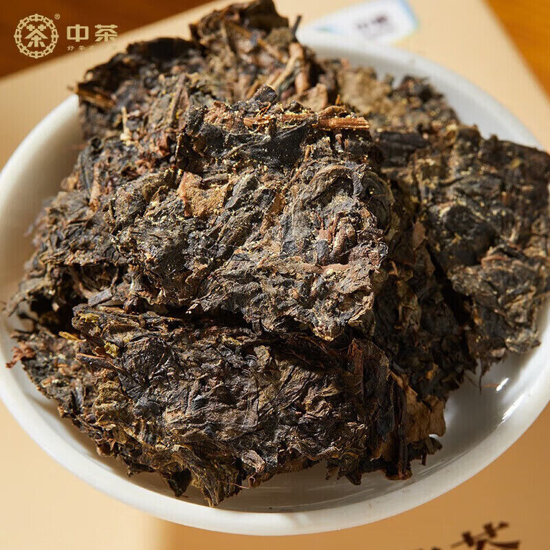 COFCO Anhua Dark Black Tea Jinhua Fu Cha Tea Old Fu Brick Tea 350g
