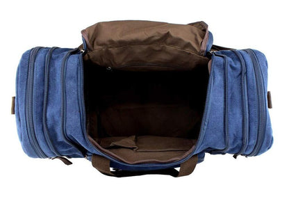 Jiao Miao Overnight Handbag Shoulder Canvas Travel One Size (Hardcode), Blue