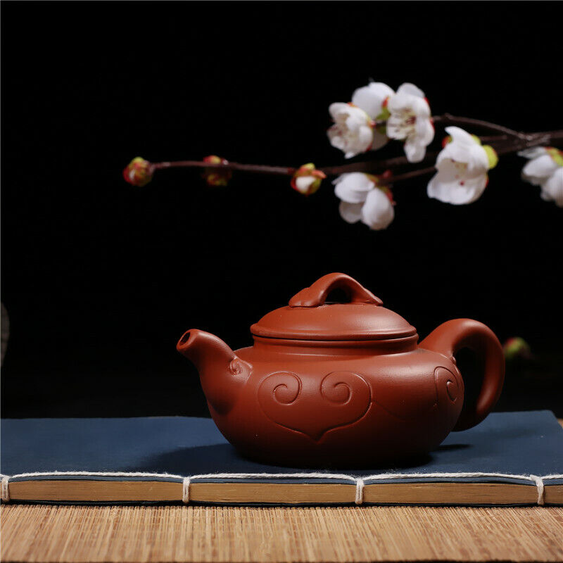 Chinese Yixing Clay Zisha Pottery Teapot Stripe Design Clay Pot 160 Cc