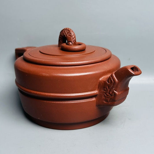 Vintage Chinese Yixing Purple Clay Teapot Zisha Handmade Ceramic Teaware Nice