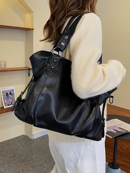 Shopper Tote Bag Women Pu Leather Female Shoulder Crossbody Bags Women's Handbag