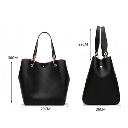 Handbags Women Tote Bag Female Lychee Leather Shoulder Bag Women's Bags