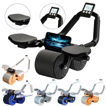 Abdomen Roller With Timer Abdominal Muscles Fitness Wheel Training Bodybuilding