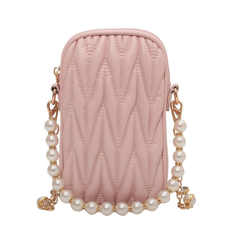Pearl Shoulder Women's Bag Flap Crossbody Bags Women Female Handbags