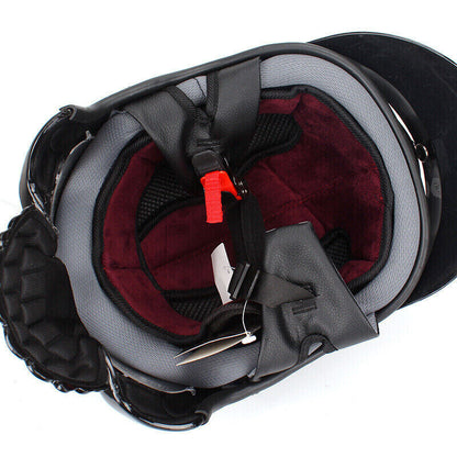 NEW Vintage Motorcycle Helmet Fashion Reversible Skull Half-Helmet For Men Women