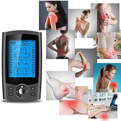 Tens Unit Rechargeable Muscle Stimulator Massager Pain Relief Dual Channel