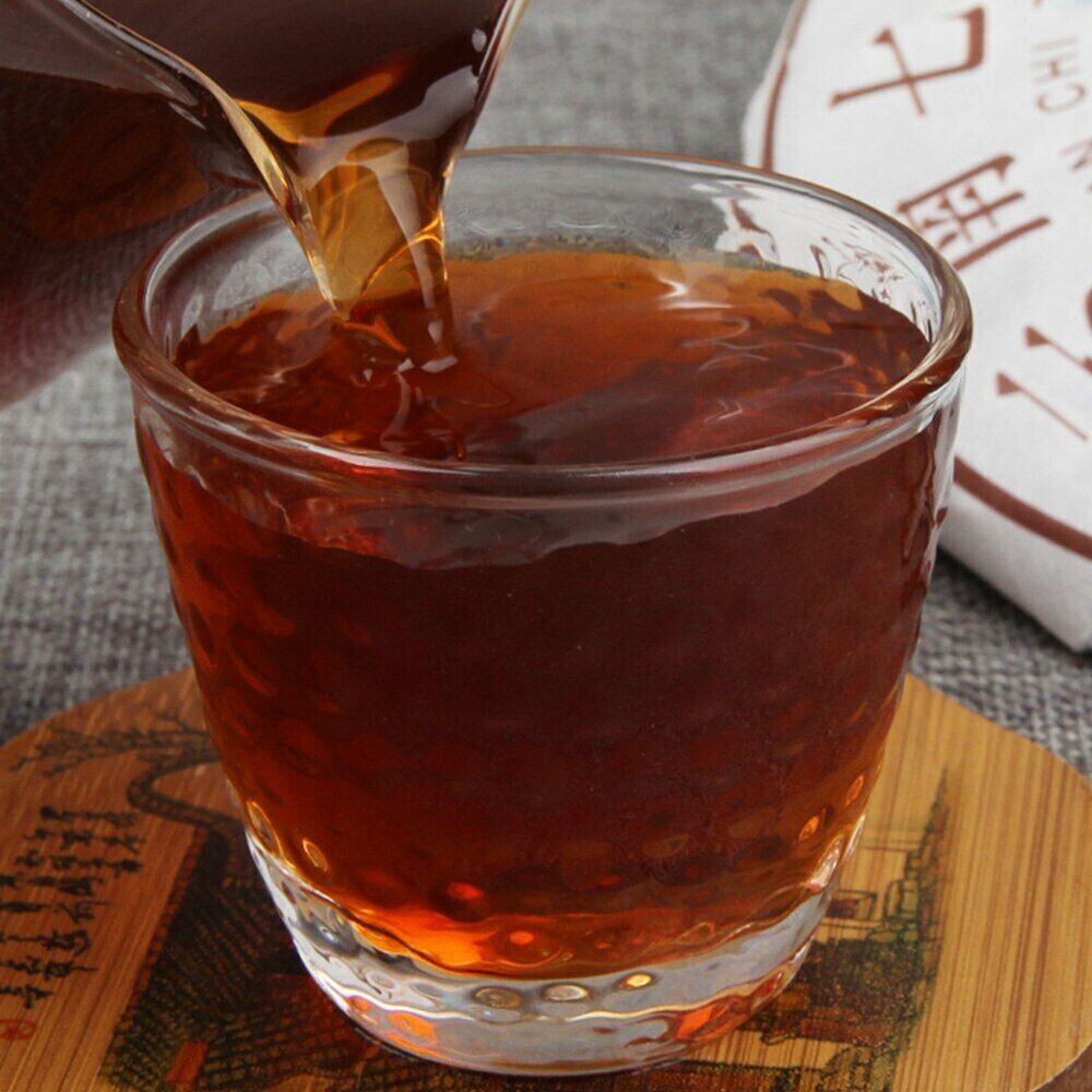 357g 2017 Menghai Scent of Time Ripe Puer Tea Golden Bud Shu Puerh Tea