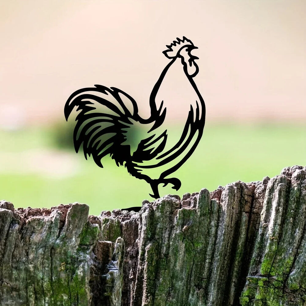 Metal Rooster Mailbox Topper Personalized Home Garden Decoration Mailbox Cover