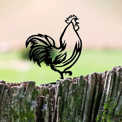 Metal Rooster Mailbox Topper Personalized Home Garden Decoration Mailbox Cover