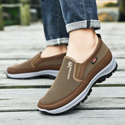 Comfort Breathable Orthopedic Travel Plimsolls, Cna Trop Shoes for Men Slip-on