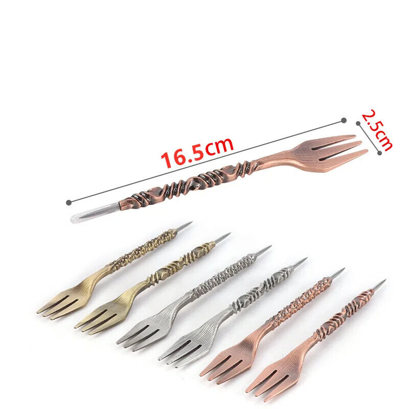 Hookah Fork With Pecker Retro Aluminum Foil Hole Puncher 2-In-1 Shisha Accessory
